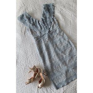 Champagne and Strawberry Crochet Dress
